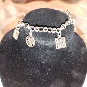 Women's Chinese Symbol Bracelet with Toggle Closure